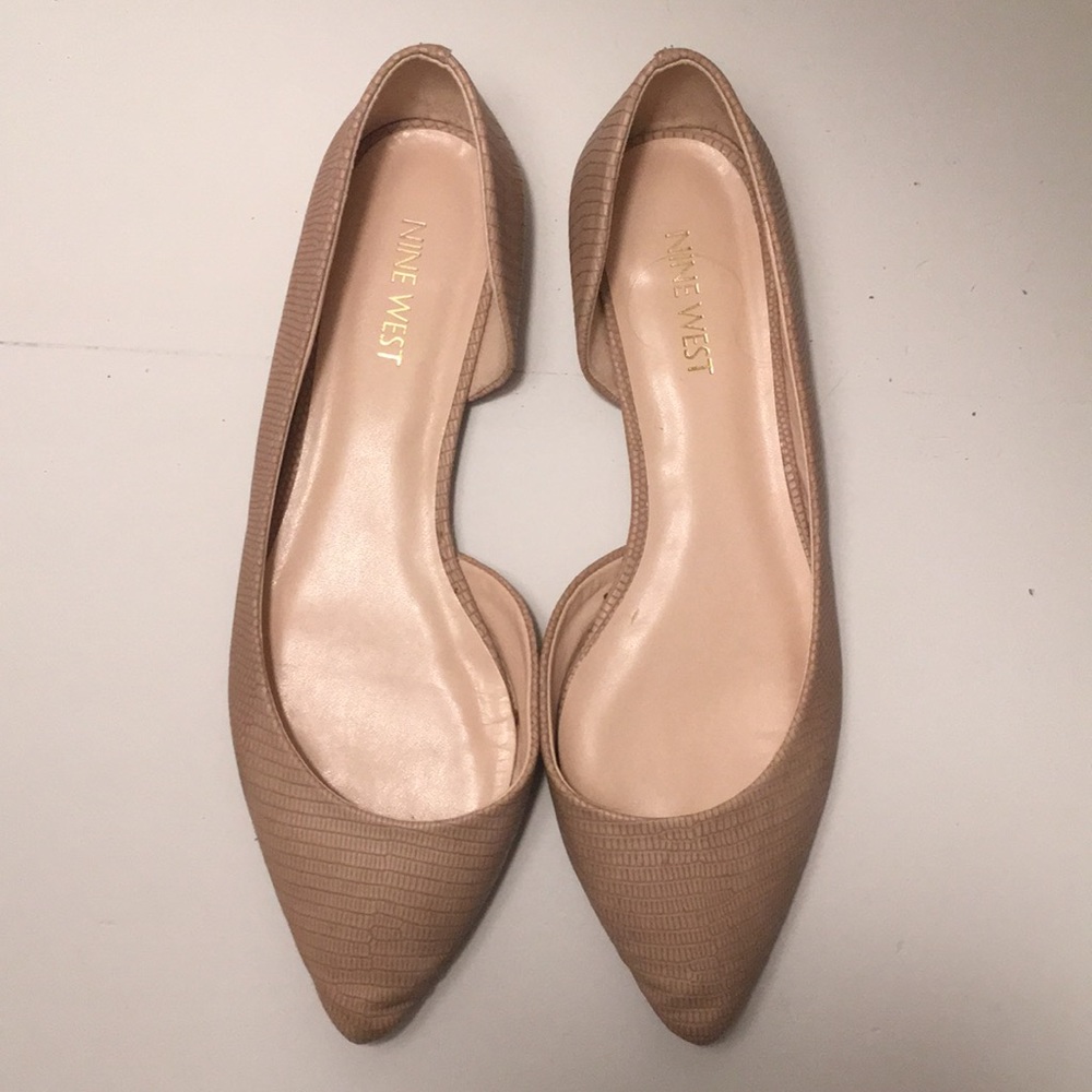 Nine West Nude Flats